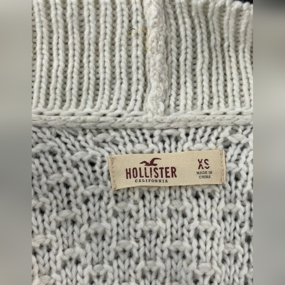 Hollister Cream Open Front Cardigan Sweater Size XS NWT - Picture 3 of 4